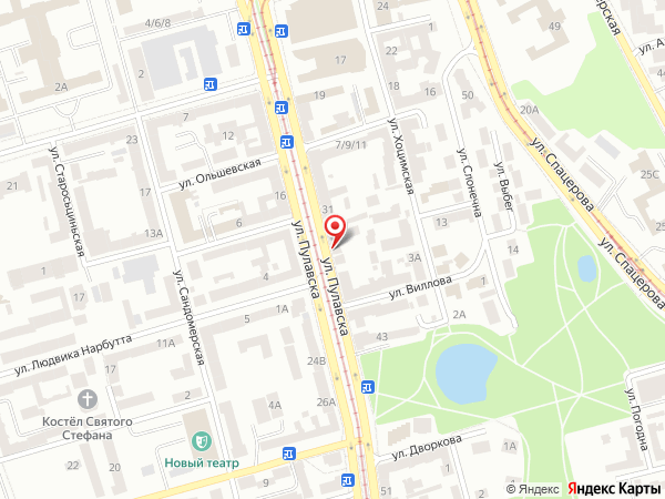 Mapa dojazdu do PLEXIPOL — ul. Puławska 48, Warszawa